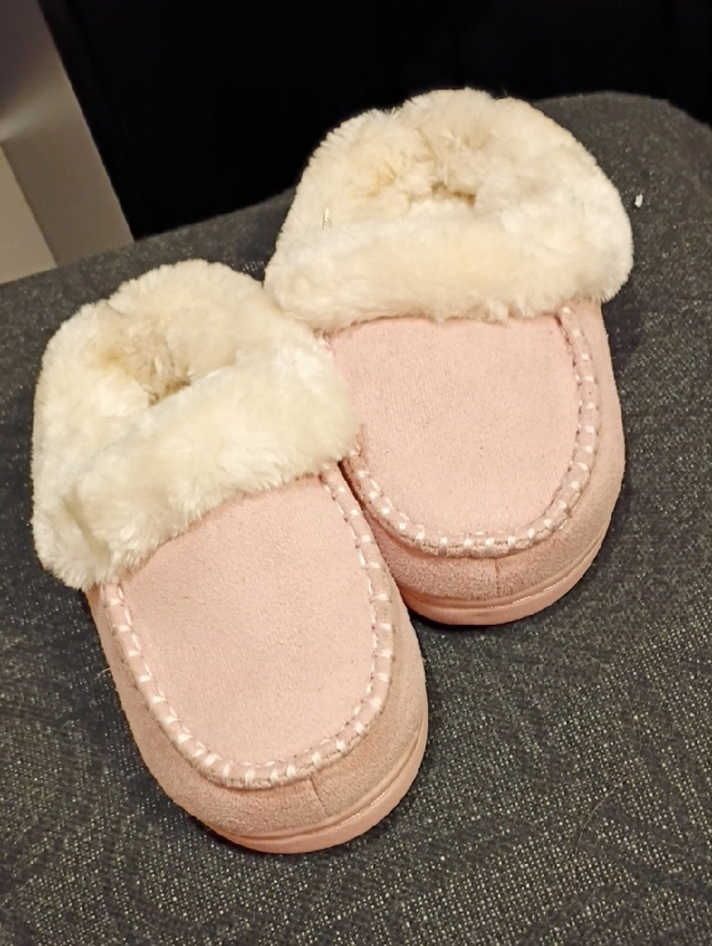 Cozy Pink Faux Fur Lined Slippers